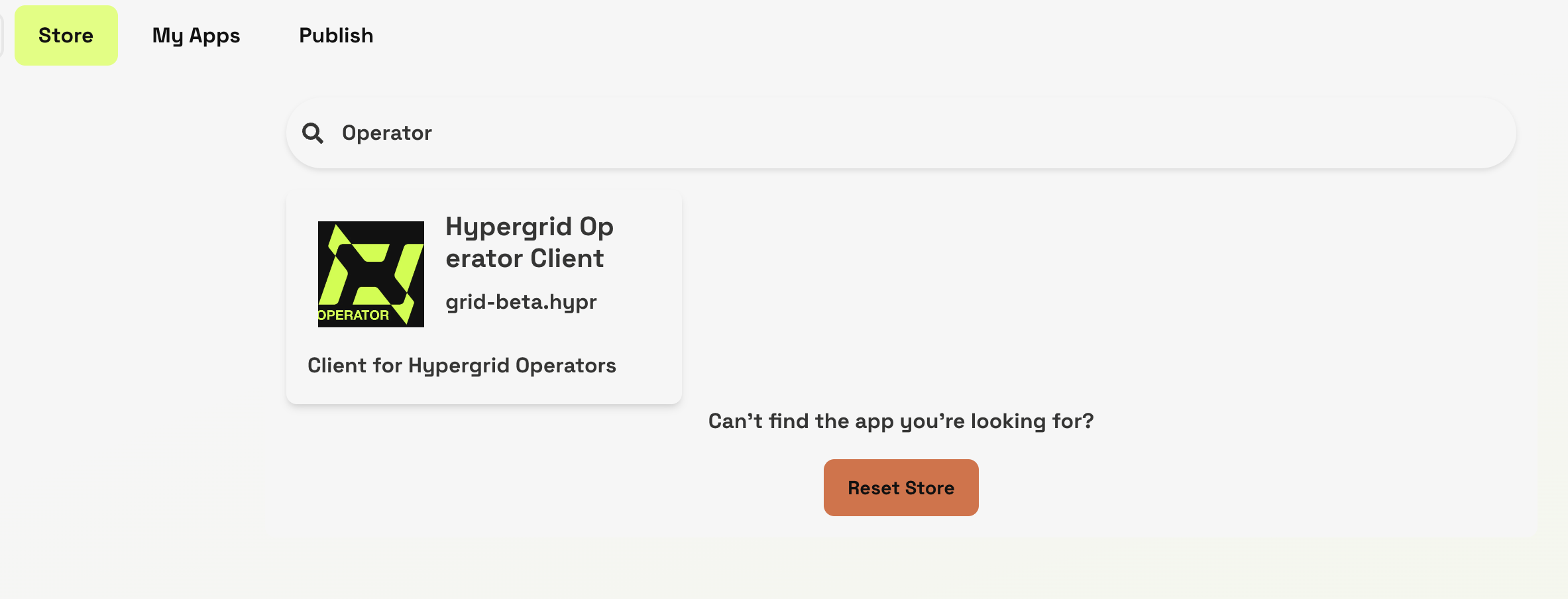 App Store Operator